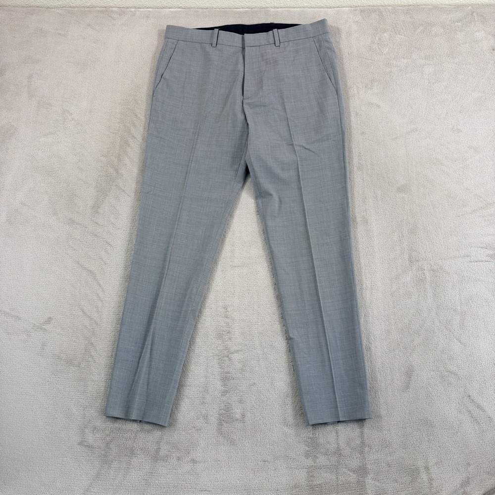 Theory‎ Mayer New Tailor 2 Slim Fit Dress Pants Trousers Men 31x30 Grey Wool